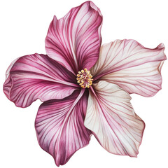 PNG Pink and white hibiscus flower