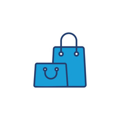 Shopping bag icon vector. shopping icon vector