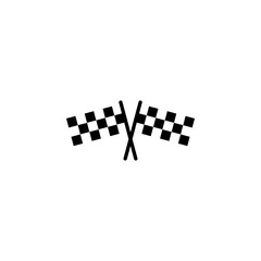 Racing flag icon vector. race flag icon.Checkered racing flag icon
