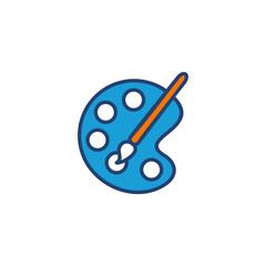 Paint icon vector. paint brush icon vector. paint roller icon vector