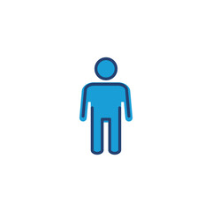 Man icon vector. male icon vector. human symbol