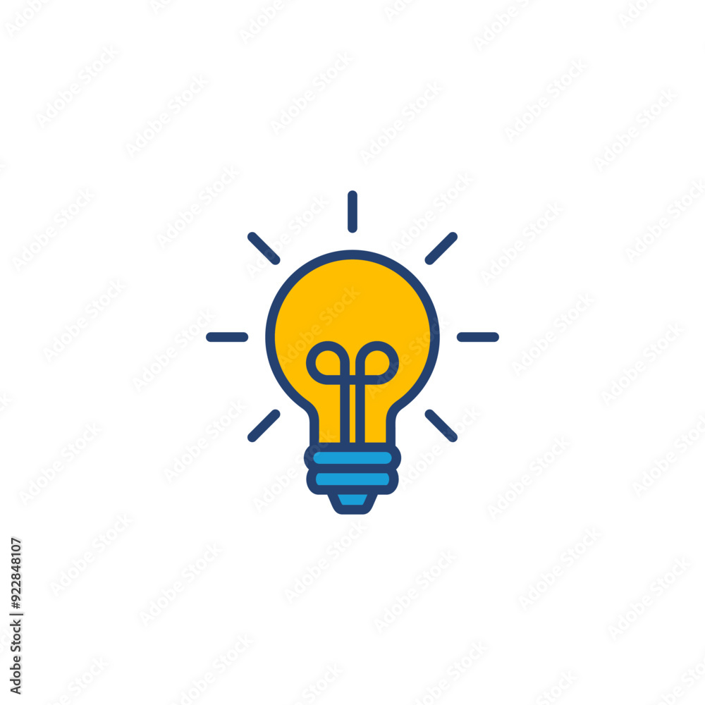 Canvas Prints Lamp icon vector. Light bulb icon vector. idea symbol.