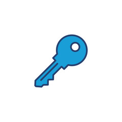 Key icon vector. Key vector icon. Key symbol