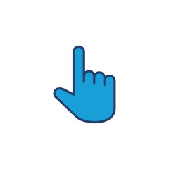 Hand icon vector. hand vector icon, palm