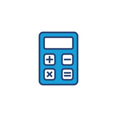 Calculator icon vector. Accounting calculator icon. calculator vector