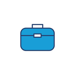 Briefcase icon vector. suitcase icon. luggage symbol.