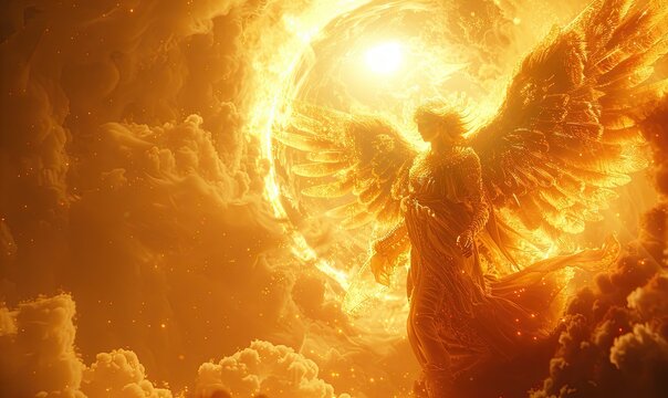 icarus flying to the sun a character from greek mythology generative ai.