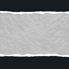 Obraz premium topp and bottom gray and black torn page background for social media square format torn newspaper background