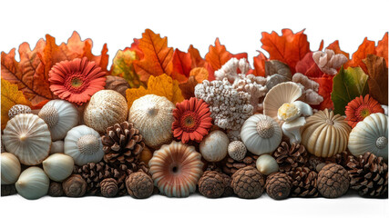 Obraz premium A colorful and textured still life with natural elements