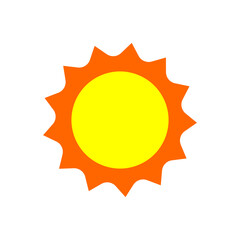 sun illustration, icon design with transparent background