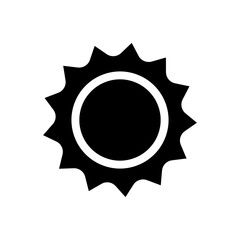 sun illustration, icon design with transparent background