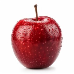 Red apple isolated on white background, clipping path, full depth of field