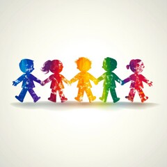 World Autism Awareness Day: Abstract Conceptual Background Celebrating Neurodiversity and the Strengths of Children with Autism.