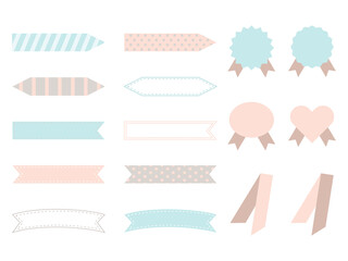 かわいいリボンフレームセット