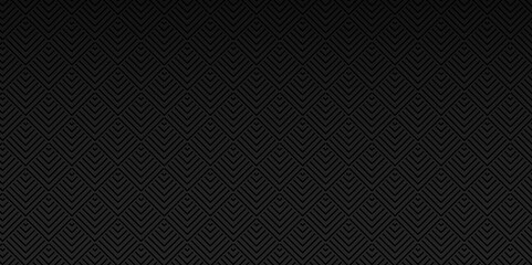 Vector overlapping Pattern geometric square wave line. black and gray square line seamless stripe geometric create retro diamond pattern white background.	