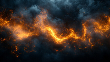 Fototapeta premium black and yellow smoke texture background