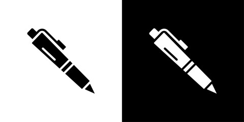 Pen icon Thin line illustration set