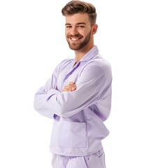 portrait of a man on white background 