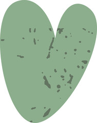 Abstract Grunge Heart Shape