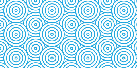 Vector abstract traditional geometric overlapping diamond creative wave circle minimal lapping textile round vector texture. blue and white fabric element repeat swirl geometrical background.