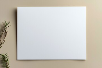 Blank A4 Paper Mockup on Isolated Background created with Generative AI