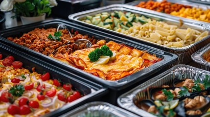 Diverse assortment of mouthwatering African American soul food dishes including fried chicken collard greens mac and cheese cornbread and more