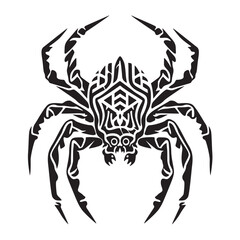 black and white spider - Halloween Spider