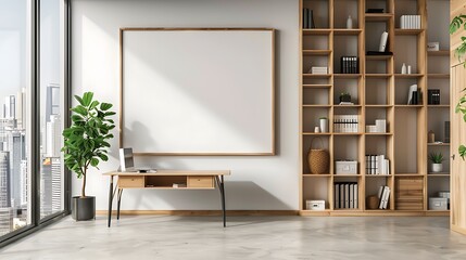 Minimalist Home Office with a View