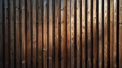 Vertical Wooden Planks with Natural Light