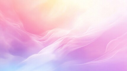 Obraz premium Pastel Dreamscape: A soft, ethereal image of pastel clouds evokes a sense of calm, tranquility, and dreamy wonder. Perfect for designs needing a gentle, calming backdrop.