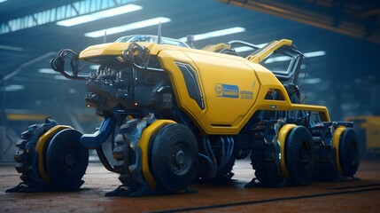 Fototapeta premium agricultural machinery highly detailed UHD Wallpaper