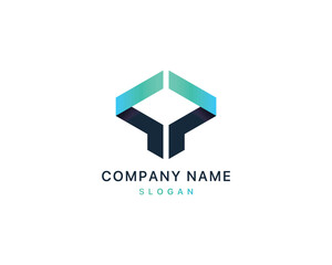 Design an illustration of a company logo idea vector