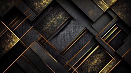 Dark Elegance: Abstract Geometric Background 
