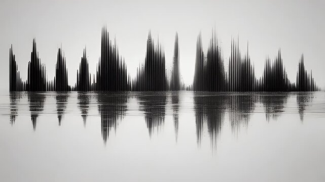 set sound symbols music olated jpeg flat modern audio equalizer logos black waveform waves white elements logotype wave technology design