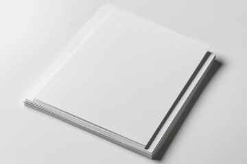 Blank A4 Paper Mockup on Isolated Background created with Generative AI