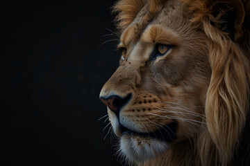 Naklejka premium portrait of a lion