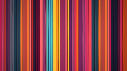 Brightly colored vertical stripes create an eye-catching display with a dynamic pattern