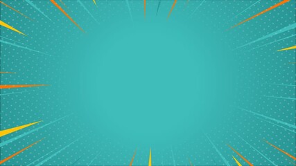 comic cartoon abstract background frame animation footage video