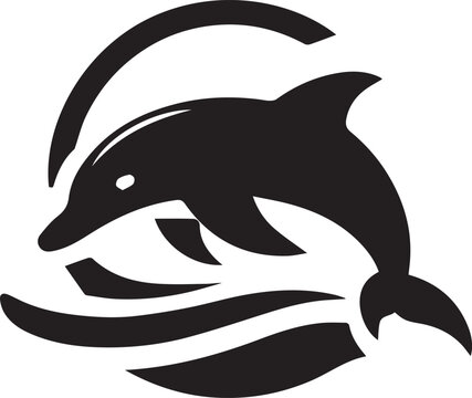recommend clip art: dolphin silhouette black illustration vector, dolphin logo vector silhouette,