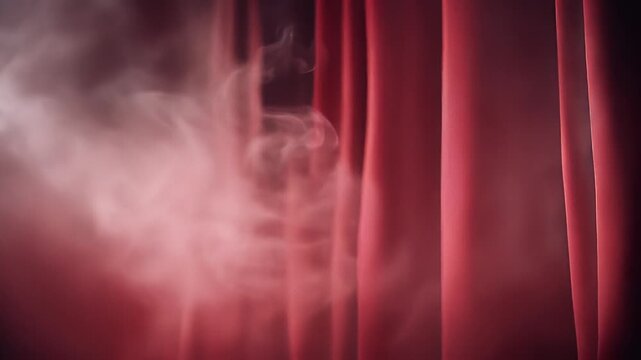  stage curtain red
