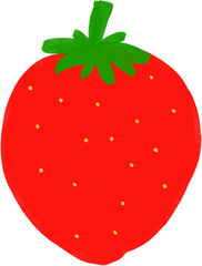 Cartoon Style Strawberry