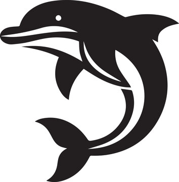 recommend clip art: dolphin silhouette black illustration vector, dolphin logo vector silhouette,