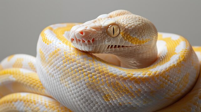 Python molurus bivittatus albino