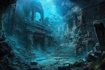 The Ruins of an Ancient City Under the Sea