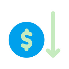 bankruptcy duo tone icon