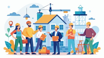 Building a house requires a skilled and dedicated team. The collaboration between architects, engineers, and construction workers, all working hand-in-hand to transform a vision into reality.