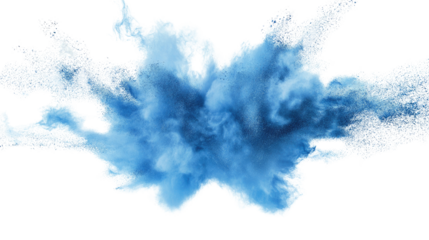 Blue smoke transparent background