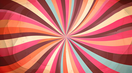 A colorful radial pattern with stripes creating a dynamic visual effect.