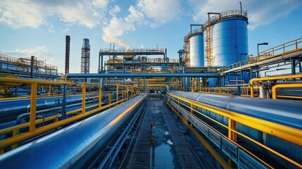 Obraz premium Hydrogen power plant