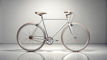 Minimalist classic bicycle with sleek design and clean lines, bicycle, pedal, grace, classic, vintage, retro, minimalist